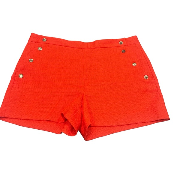Banana Republic Pants - Banana Republic Orange Textured Gold Buttons 4 inch Short Size 12 Shorts New